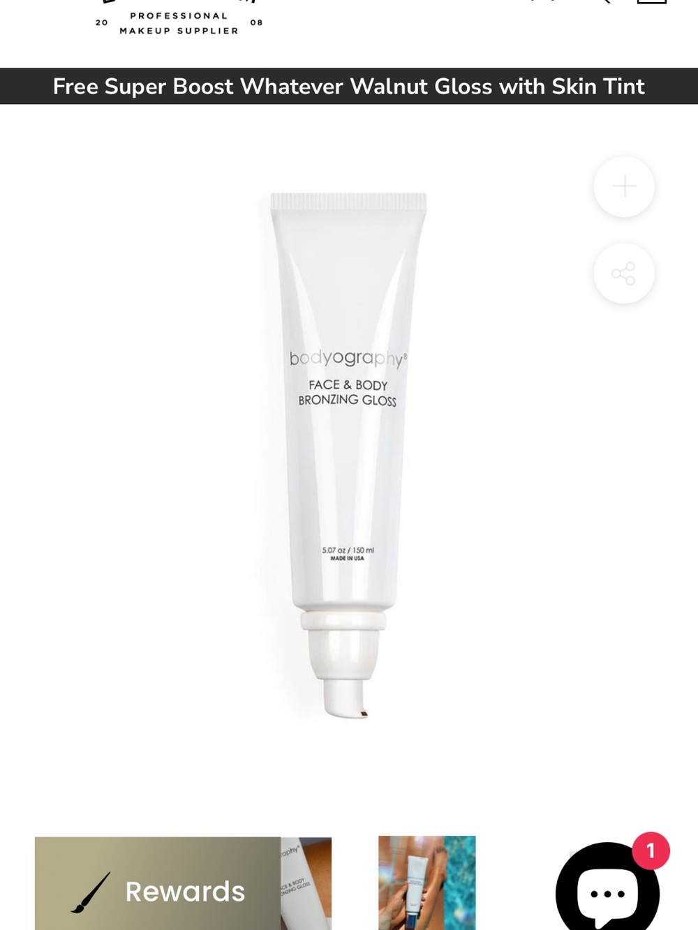 Bodyography Face & Body Bronzing Gloss - Warm Bronze - Picture 4 of 4